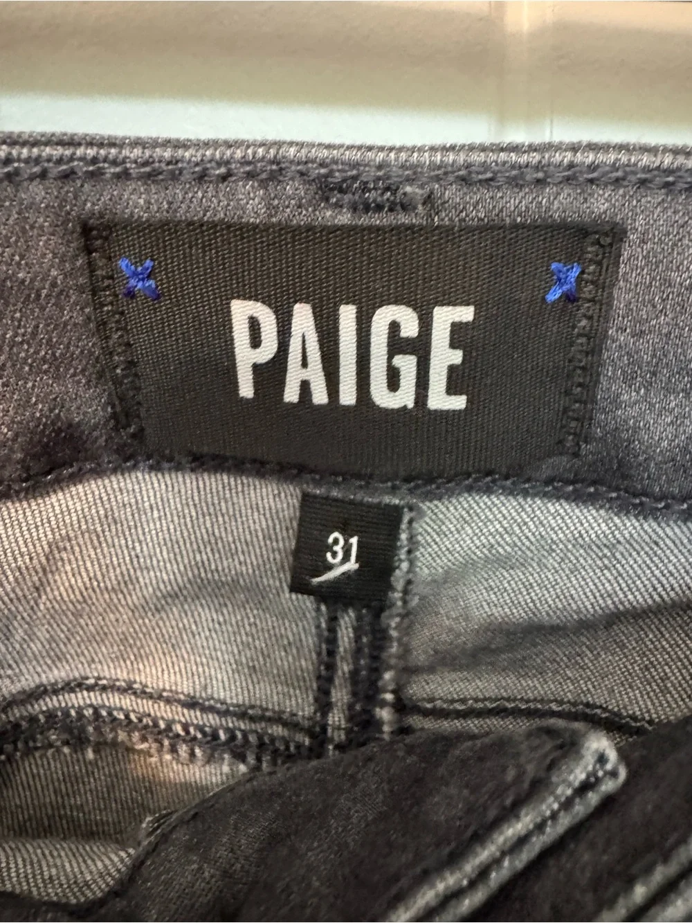 PAIGE Verdugo Ultra Skinny Jeans Womens‎ 31 Blue Button Fly Stretch